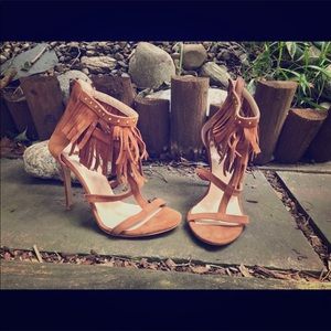 Shoes - Brand New Suede High Heel Sandals From Europe Shoes - Brand New Suede High Heel Sandals From Europe